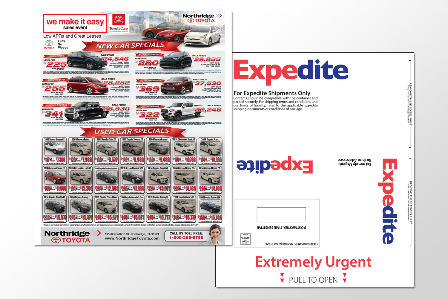 Northridge Toyota Mailer