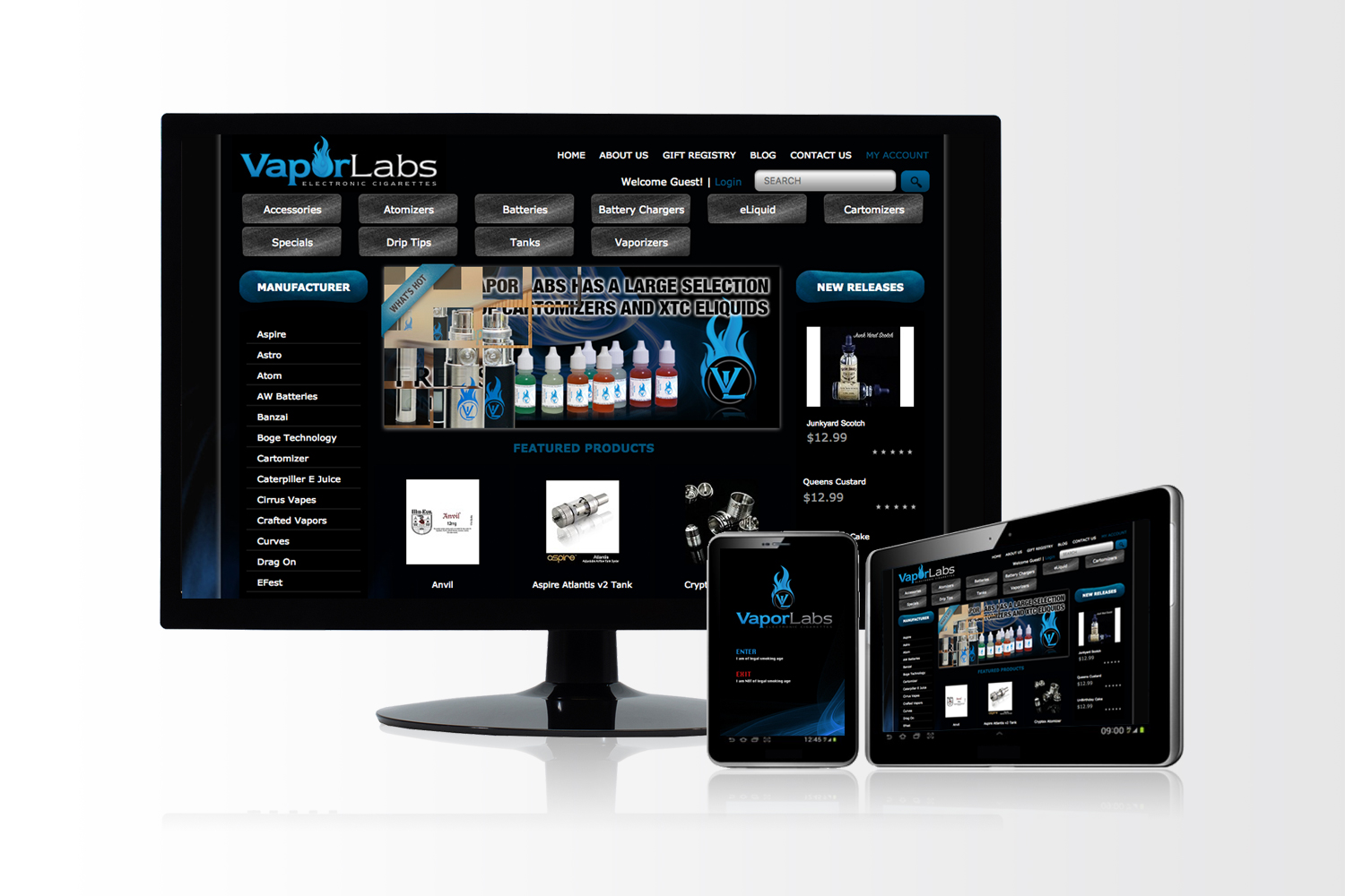 Vaporlabs Website