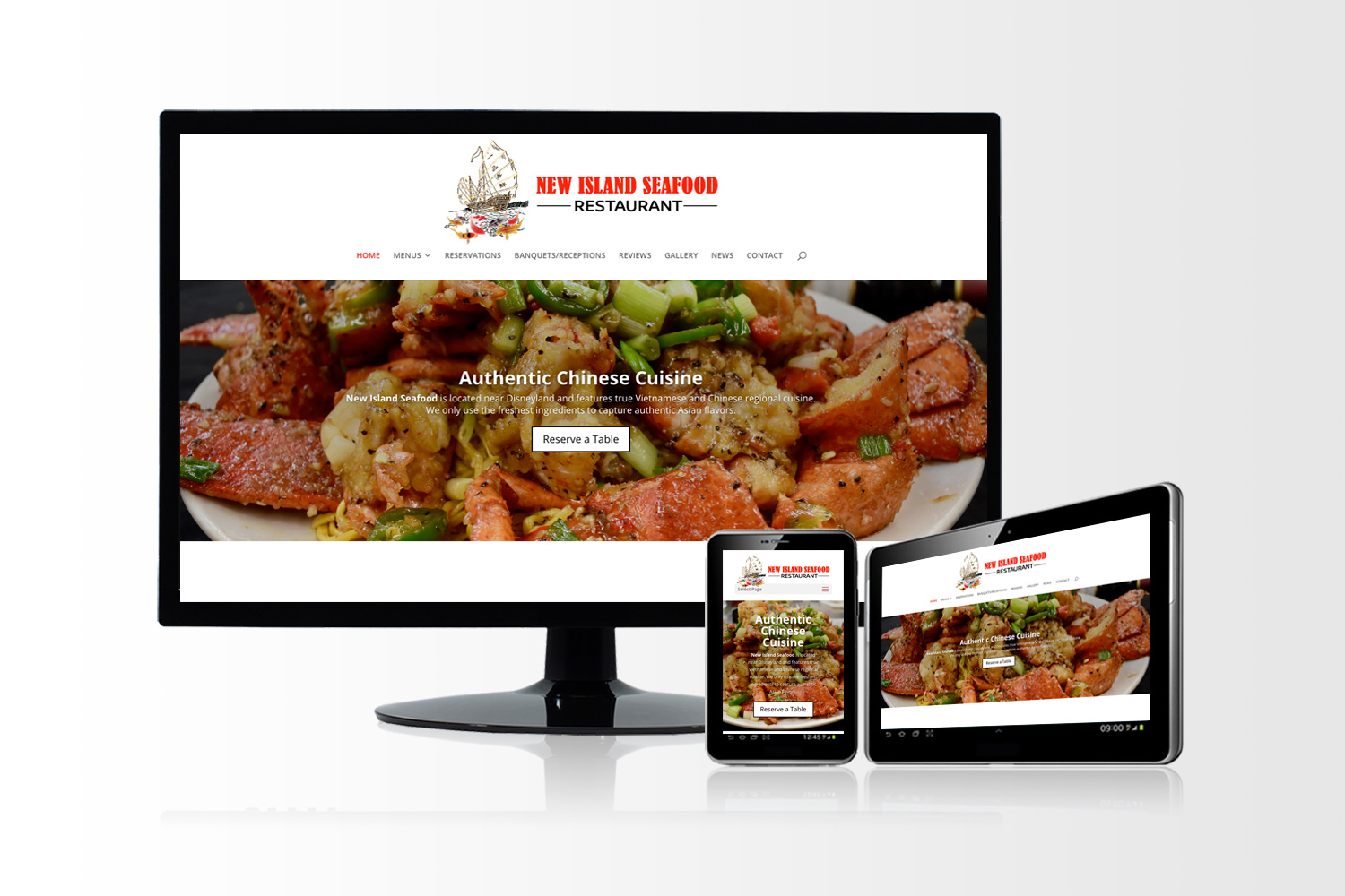 New Island Seafood Website